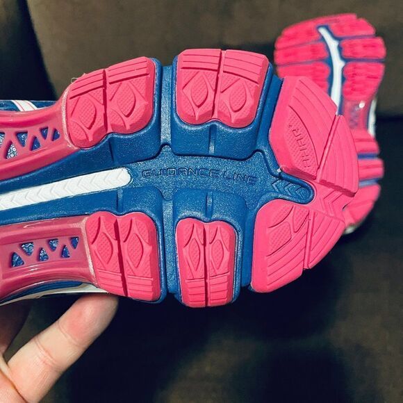 NEW ASICS GEL Nimbus 17 Womens 6 US 37 EUR Royal Blue Magenta pink - Picture 9 of 10